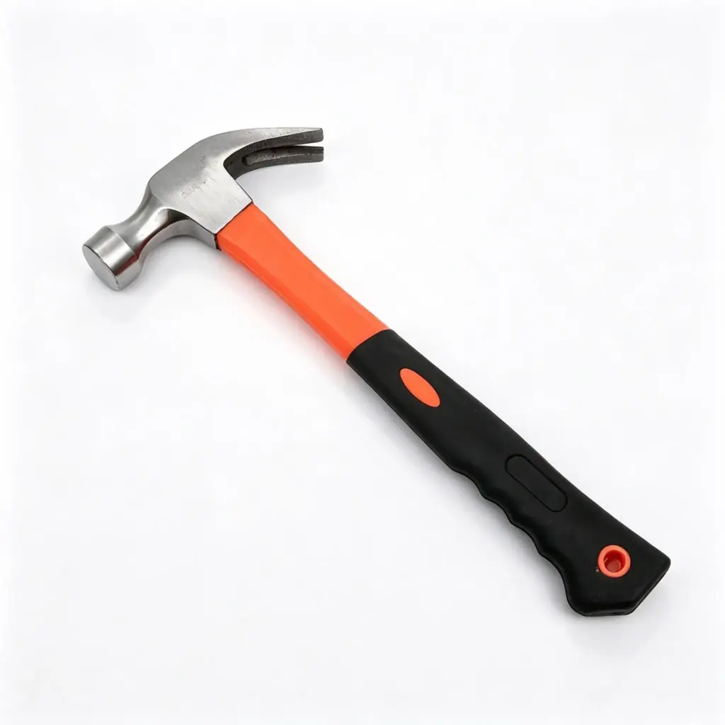 0.25kg Carbon Steel Claw Hammer with Non-Slip Plastic Handle