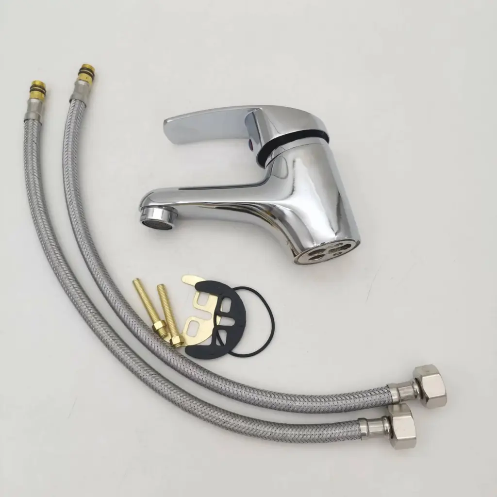 Single Lever Bathroom Basin Faucet Chrome Vanity Mixer Tap